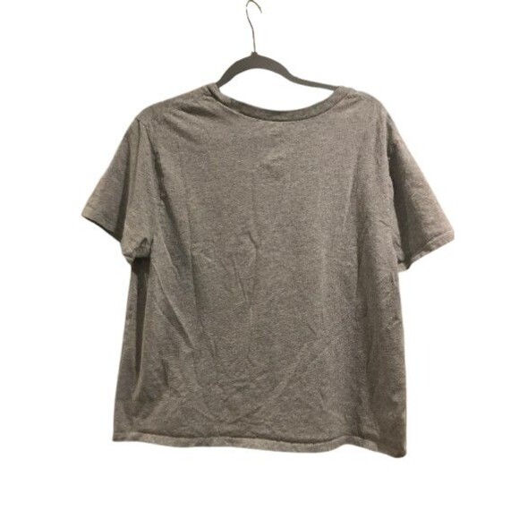 Women's XL Mickey Mouse T-Shirt Short Sleeve Crew Neck Gray Disney Cotton Blend - Picture 2 of 2